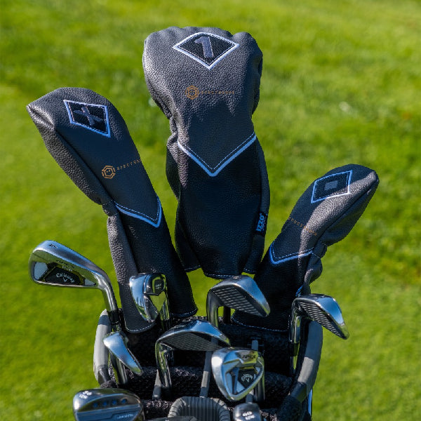 Izzo Golf Premium Club Headcover Set Black