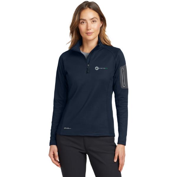 Ladies Eddie Bauer 1/2 Zip performance Fleece